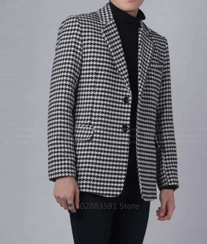 Men's Blazer 1 Piece Plaid Two Buttons Business Suit Jacket Notch Lapel Jacket Male Blazer Only
Men's Blazer 1 Piece Plaid Two Buttons Business Suit Jacket Notch Lapel Jacket Male Blazer Only