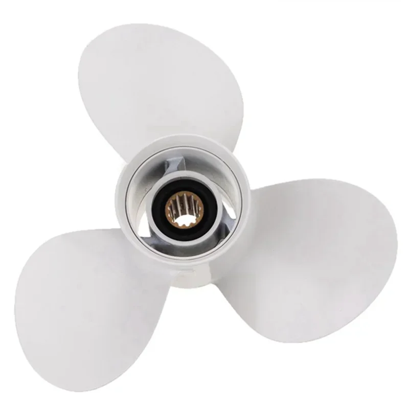 Boat Outboard Propeller 69W-45947-00-EL For Propeller 25-60HP 11 5/8X11-G 13 Tooth Aluminum Alloy Marine Propeller White
Boat Outboard Propeller 69W-45947-00-EL For Propeller 25-60HP 11 5/8X11-G 13 Tooth Aluminum Alloy Marine Propeller White
