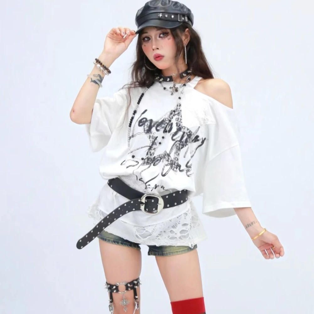 2025 Summer T Shirts for Women Short Sleeve Tunic Print Tees Crop Tops Casual Chic Y2k T-shirt Loose Star fashion
2025 Summer T Shirts for Women Short Sleeve Tunic Print Tees Crop Tops Casual Chic Y2k T-shirt Loose Star fashion