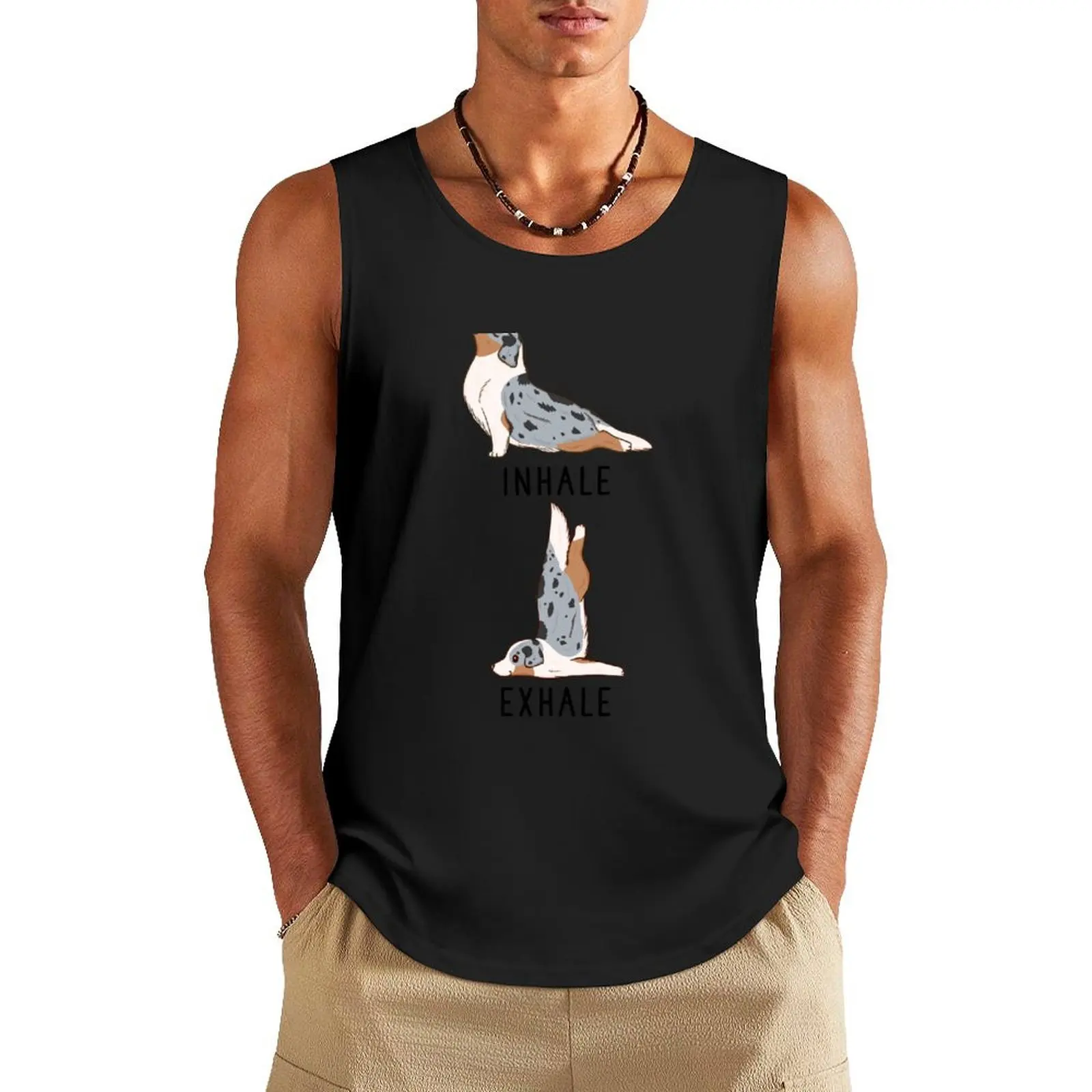 Inhale Exhale Australian Shepherd Yoga Tank Top fitness sleeveless tshirts for men
Inhale Exhale Australian Shepherd Yoga Tank Top fitness sleeveless tshirts for men