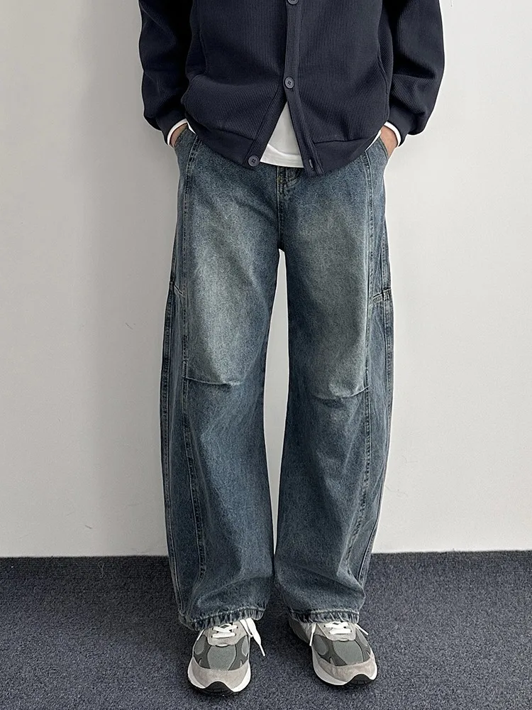 Американские широкие мужские джинсы High Street, осенне-зимние винтажные брюки длиной до пола, повседневные прямые джинсы свободного покроя
Американские широкие мужские джинсы High Street, осенне-зимние винтажные брюки длиной до пола, повседневные прямые джинсы свободного покроя