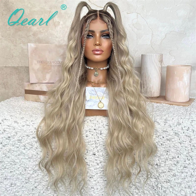 Lace Front Wig Human Hair Long 34 inchs Full Lace Wigs Light Ash Blonde Ombre Lace Frontal Wig Free Parting Top Sale Wig Qearl
Lace Front Wig Human Hair Long 34 inchs Full Lace Wigs Light Ash Blonde Ombre Lace Frontal Wig Free Parting Top Sale Wig Qearl