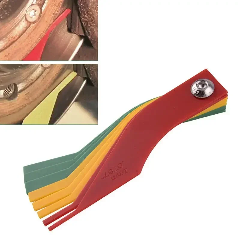 Automotive Gauge Thickness Brake Feeler Pad Detect Green&Yellow&Red Lining Measure Replacement Ruler Practical
Automotive Gauge Thickness Brake Feeler Pad Detect Green&Yellow&Red Lining Measure Replacement Ruler Practical