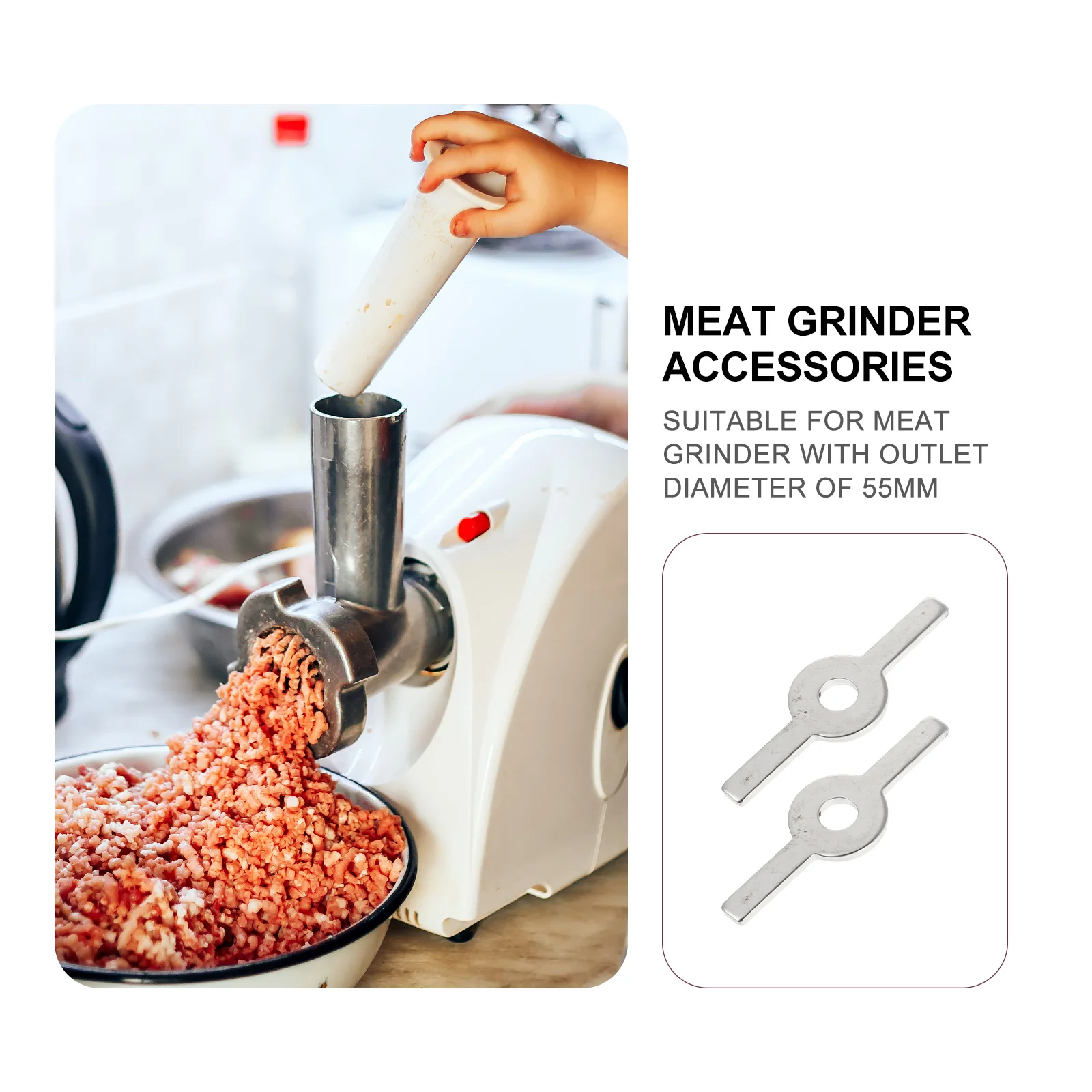 Sausage Stuffer Meat Grinder Brackets Stainless Steel Meat Grinder Accessories Support 55mm Kitchen Tools Utensils Accessories
Sausage Stuffer Meat Grinder Brackets Stainless Steel Meat Grinder Accessories Support 55mm Kitchen Tools Utensils Accessories