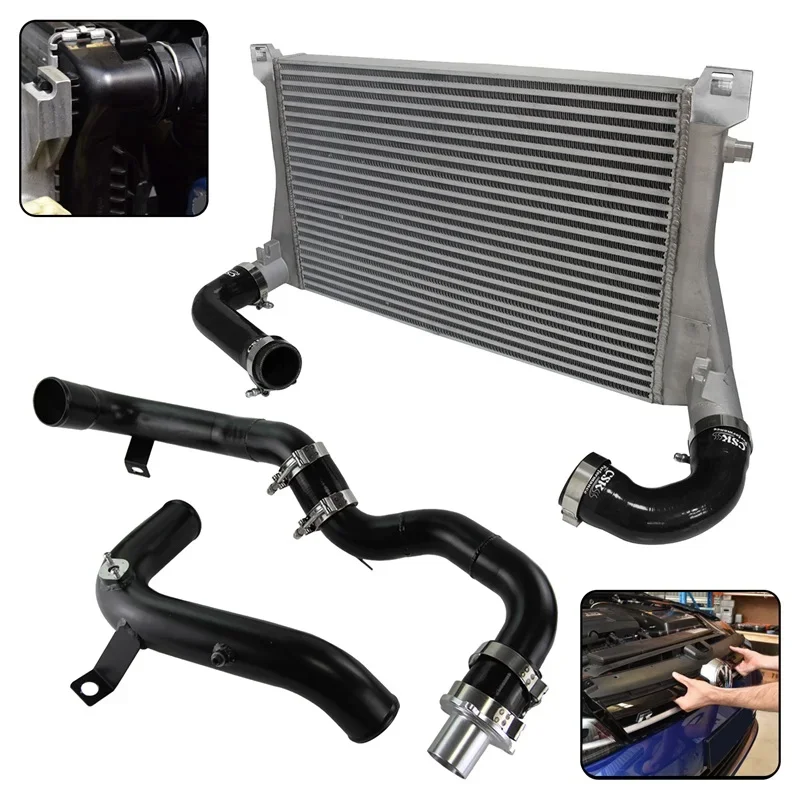 Intercooler Kit Upgrade & Charge Pipe Bolt On For Audi A3 S3 VW Golf GTI R MK7 EA888 1.8T 2.0T TSI Black
Intercooler Kit Upgrade & Charge Pipe Bolt On For Audi A3 S3 VW Golf GTI R MK7 EA888 1.8T 2.0T TSI Black