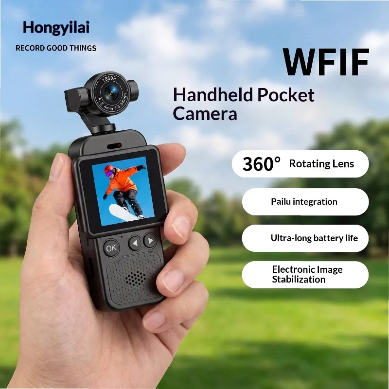 Portable Anti-Shake Vlog Camera, HD Pocket Action Cam for Outdoor Travel Students, Lightweight Mini Digital Camera for YouTube
Portable Anti-Shake Vlog Camera, HD Pocket Action Cam for Outdoor Travel Students, Lightweight Mini Digital Camera for YouTube