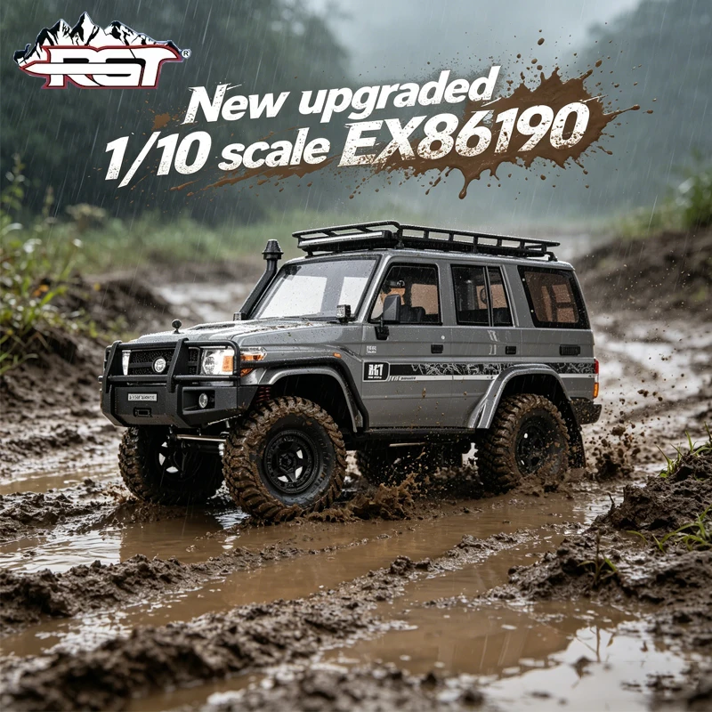 RGT New upgrade EX86190 1/10 scale LC76 RC electric climbing off-road vehicle high and low gear differential lock RC adult toy
RGT New upgrade EX86190 1/10 scale LC76 RC electric climbing off-road vehicle high and low gear differential lock RC adult toy