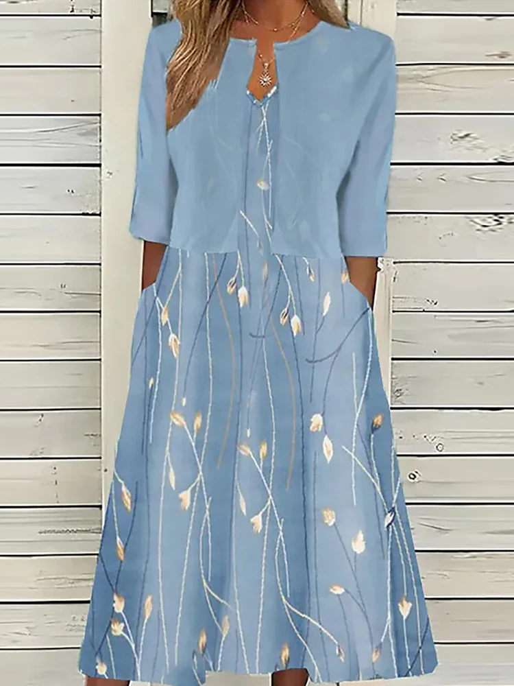 Women Coat And Dress Elegant Two Piece Set Summer Print Sleeveless Dress Matching Suit Lady Loose Party Club Pockets Dress Suit
Women Coat And Dress Elegant Two Piece Set Summer Print Sleeveless Dress Matching Suit Lady Loose Party Club Pockets Dress Suit