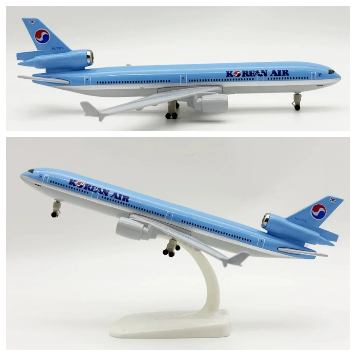 Масштабная модель самолета Korean Air MD-11, 20 см, из литого металла, игрушка для мальчиков, с подставкой, для подарка
Масштабная модель самолета Korean Air MD-11, 20 см, из литого металла, игрушка для мальчиков, с подставкой, для подарка