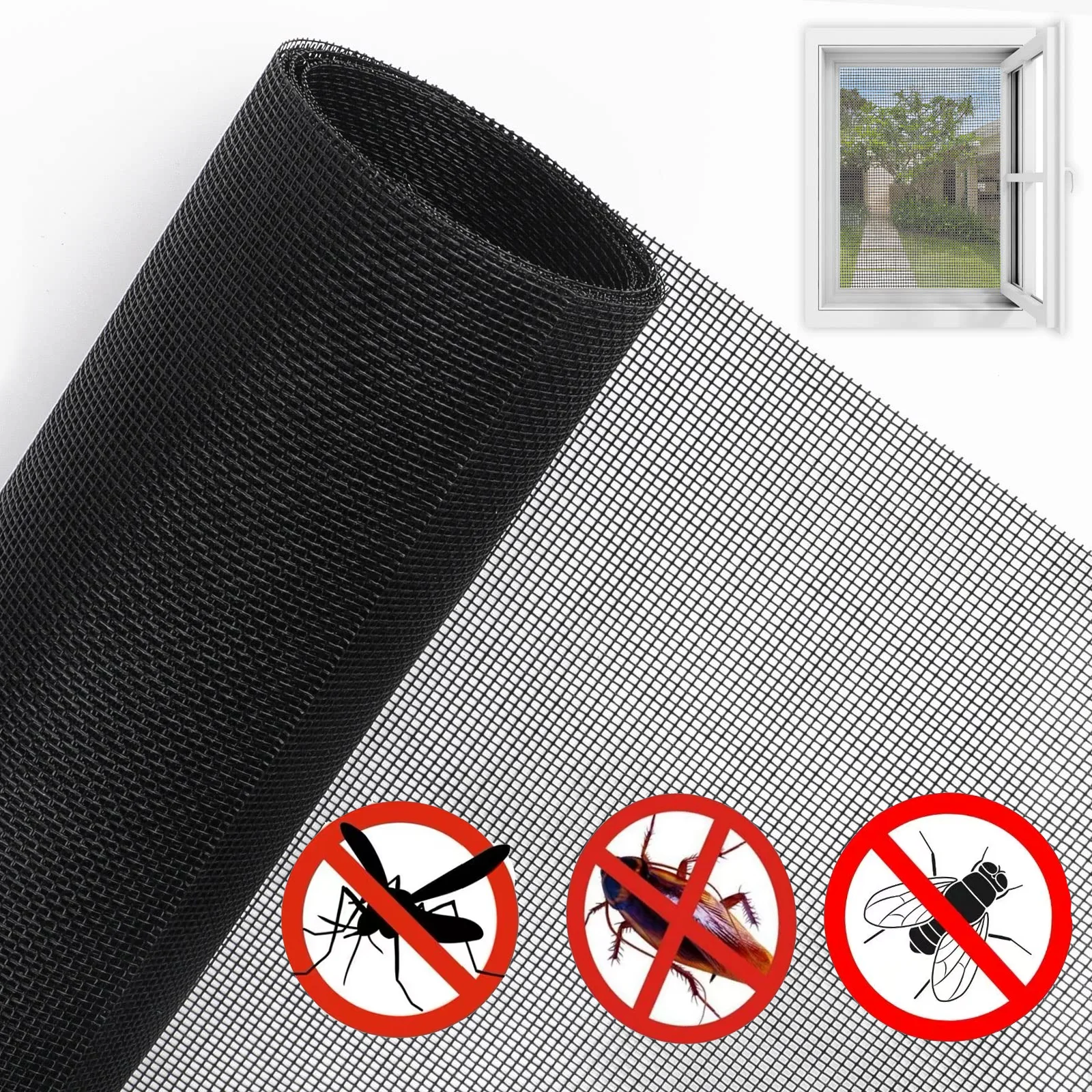 Anti Mosquito Net Can Be Cut Freely Window Screen Mesh Net No Drilling Breathable Insect-Proof Window Screen Net Bug Protection
Anti Mosquito Net Can Be Cut Freely Window Screen Mesh Net No Drilling Breathable Insect-Proof Window Screen Net Bug Protection