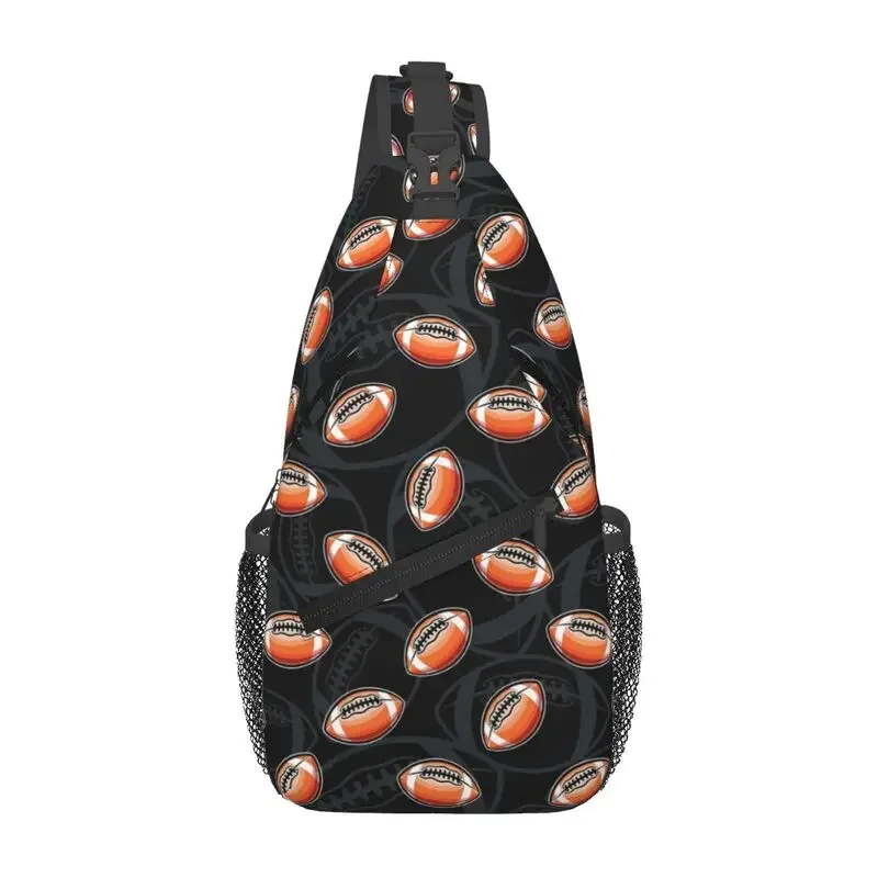 Custom American Football Rugby Sling Crossbody Chest Bag Men Cool Shoulder Backpack for Hiking
Custom American Football Rugby Sling Crossbody Chest Bag Men Cool Shoulder Backpack for Hiking