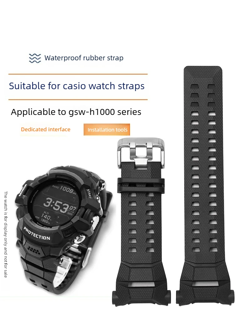 Подходит для Casio CASIO: силиконовый ремешок для часов GSW-H1000/GSW-H1000-1A, черный спортивный ремешок
Подходит для Casio CASIO: силиконовый ремешок для часов GSW-H1000/GSW-H1000-1A, черный спортивный ремешок