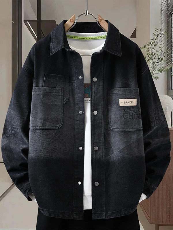 Retro American Casual Denim Jacket for Men Flip Collar Youth Fashion Trend Outerwear Spring Autumn New Arrival Standard Fit
Retro American Casual Denim Jacket for Men Flip Collar Youth Fashion Trend Outerwear Spring Autumn New Arrival Standard Fit