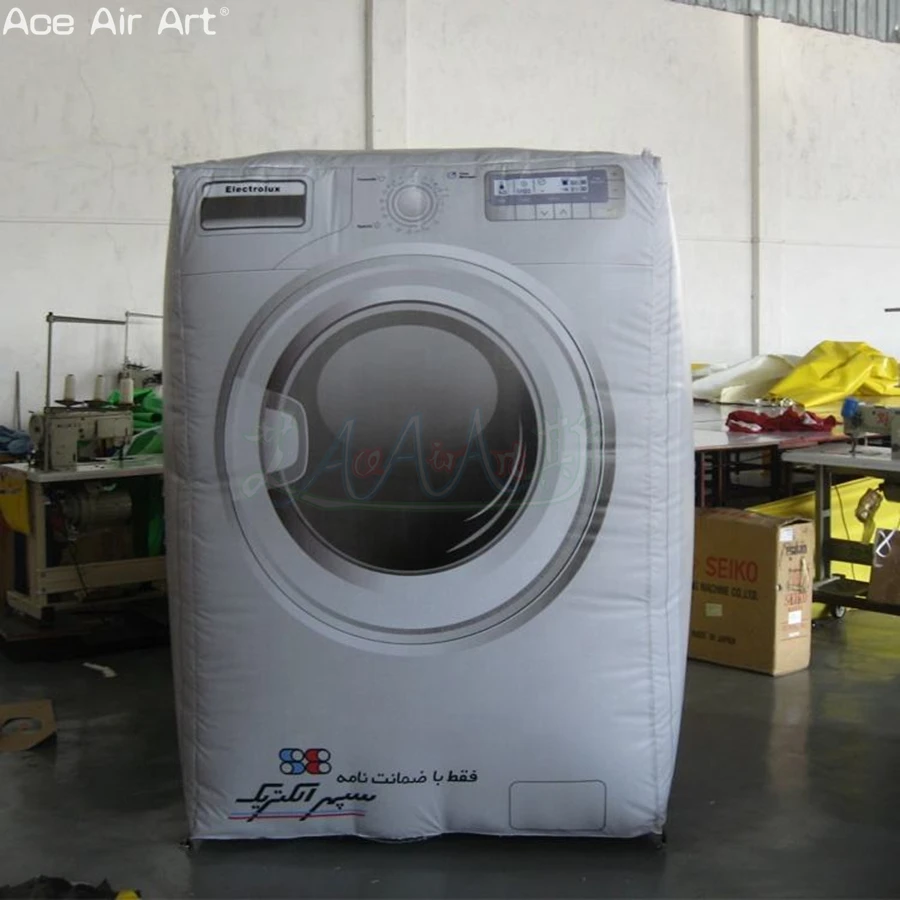 Настраиваемый логотип Гигантская имитация модели надувной стиральной машины для рекламы магазина бытовой техники
Настраиваемый логотип Гигантская имитация модели надувной стиральной машины для рекламы магазина бытовой техники