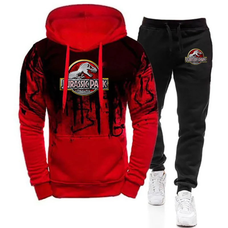 2025 Spring Autumn Mans Jurassic Park Logo Print High Quality Gradient Color Drawstring Hoodies+Sports Comfortable Pants Suits
2025 Spring Autumn Mans Jurassic Park Logo Print High Quality Gradient Color Drawstring Hoodies+Sports Comfortable Pants Suits