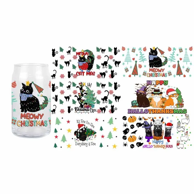 Christmas Cat UV DTF 3D Durable Wraps Cup Transfer Sticker 16 OZ Glass Cup Decals Animals
Christmas Cat UV DTF 3D Durable Wraps Cup Transfer Sticker 16 OZ Glass Cup Decals Animals