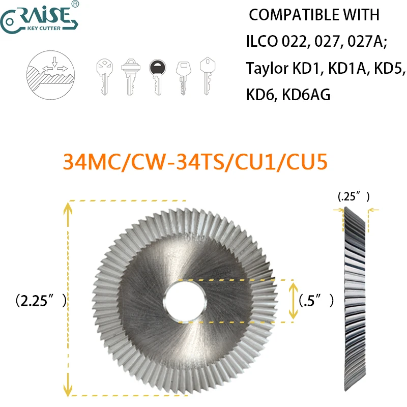 34MC CW-34TS CU1 CU5 Фреза, совместимая с ILCO 022 027 027A Taylor KD1 KD1A Слюсарные инструменты для резки ключей
34MC CW-34TS CU1 CU5 Фреза, совместимая с ILCO 022 027 027A Taylor KD1 KD1A Слюсарные инструменты для резки ключей