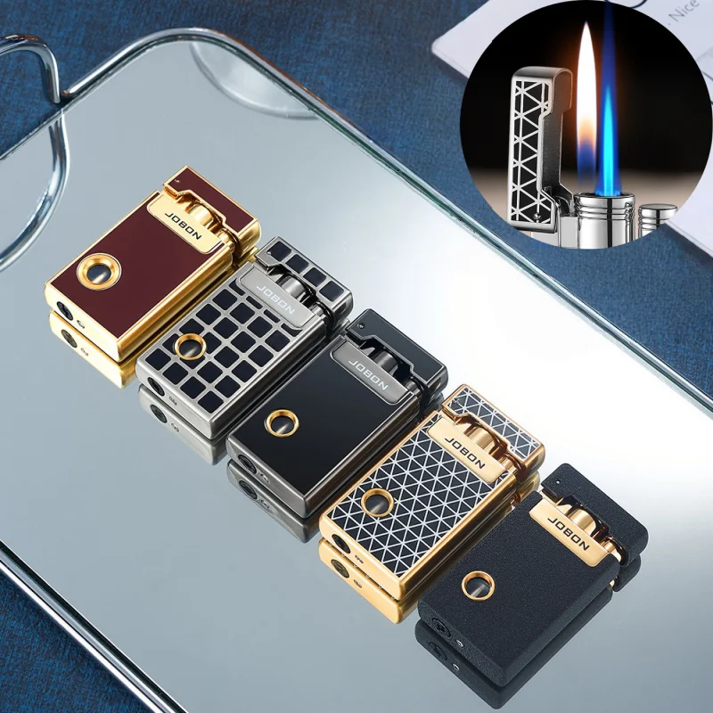 JOBON Metal Butane Gas Lighters Fashionable Cigar Lighter Premium Starter Tools Festival Gifts Novel Cool Double Flame Lighter
JOBON Metal Butane Gas Lighters Fashionable Cigar Lighter Premium Starter Tools Festival Gifts Novel Cool Double Flame Lighter