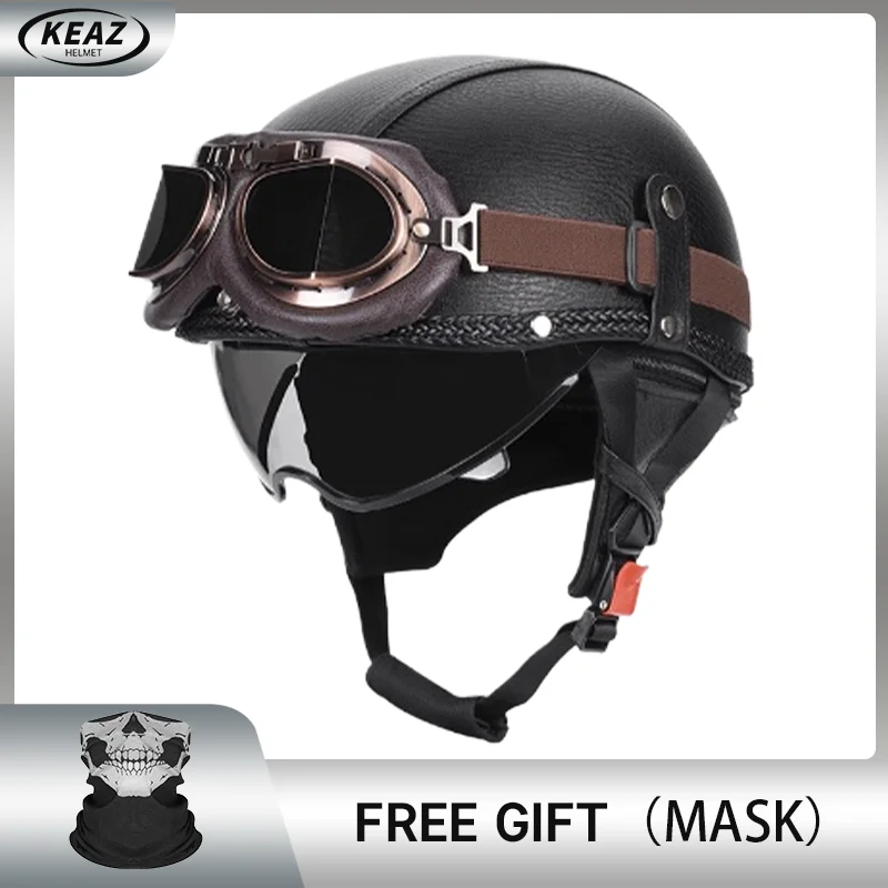 2025 стильный черный кожаный классический полушлем ручной работы, вневременной дизайн, сертифицированный DOT, подходит для большинства форм головы, удобная безопасность
2025 стильный черный кожаный классический полушлем ручной работы, вневременной дизайн, сертифицированный DOT, подходит для большинства форм головы, удобная безопасность
