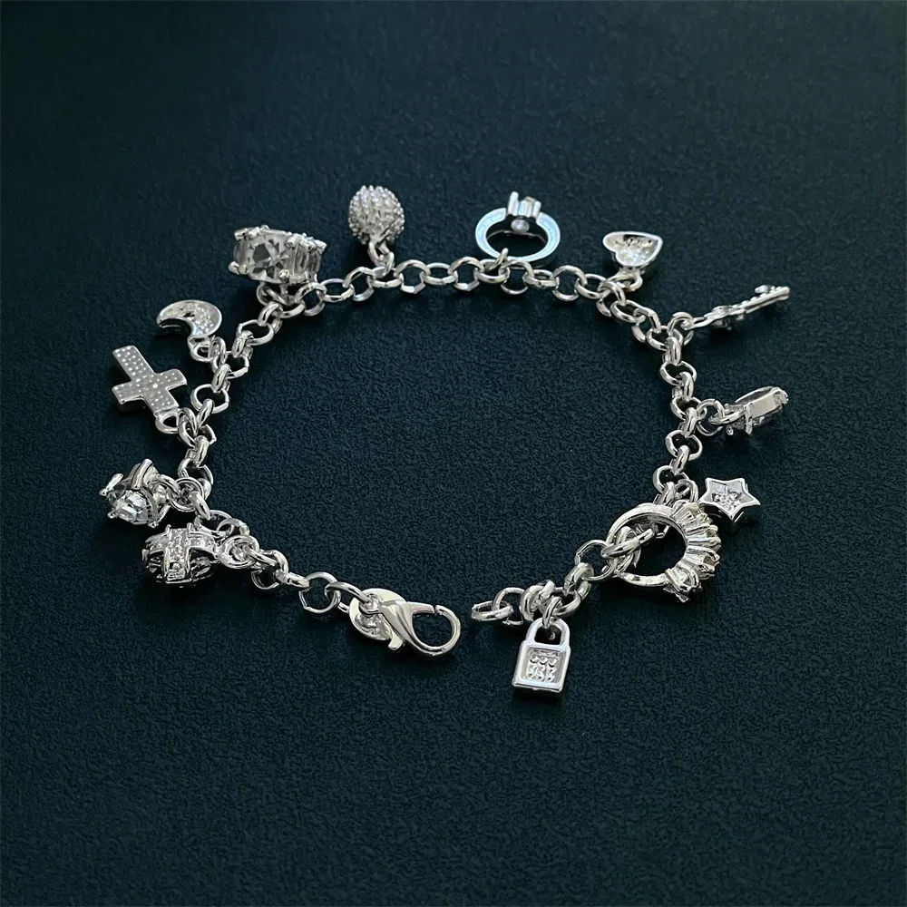 925 Sterling Silver Various Pendant Styles Bracelets, Ladies Couple Simple Luxury Banquet Wedding Birthday Jewelry Gift
925 Sterling Silver Various Pendant Styles Bracelets, Ladies Couple Simple Luxury Banquet Wedding Birthday Jewelry Gift