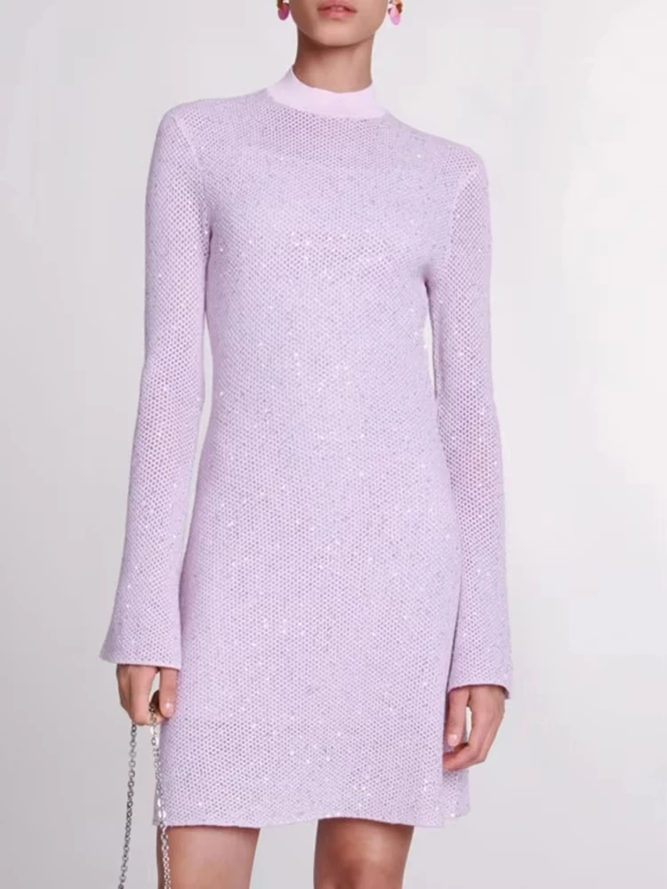Temperament backless sexy Slim Women's dress pink fashion long-sleeved sequins two-piece dress 2024 Autumn new
Temperament backless sexy Slim Women's dress pink fashion long-sleeved sequins two-piece dress 2024 Autumn new