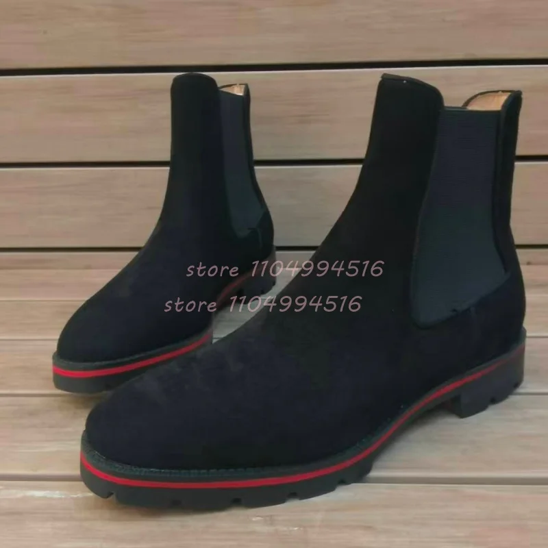 Men's Mixed Colors Rivet Ankle Boots Black Leather Round Toe Slip On Elastic Boots Fashion Trendy Autumn/winter Men Footwear
Men's Mixed Colors Rivet Ankle Boots Black Leather Round Toe Slip On Elastic Boots Fashion Trendy Autumn/winter Men Footwear