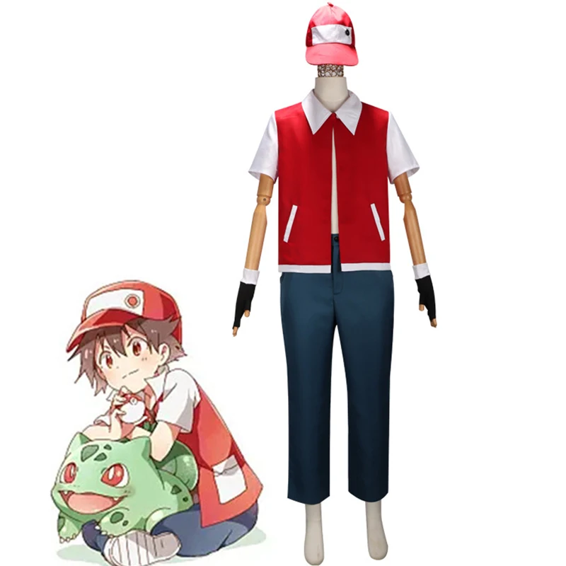 Костюм для косплея для взрослых и детей Pokemon Ash Ketchum, топ, штаны, шапка, перчатки, Униформа, одежда на Хэллоуин
Костюм для косплея для взрослых и детей Pokemon Ash Ketchum, топ, штаны, шапка, перчатки, Униформа, одежда на Хэллоуин