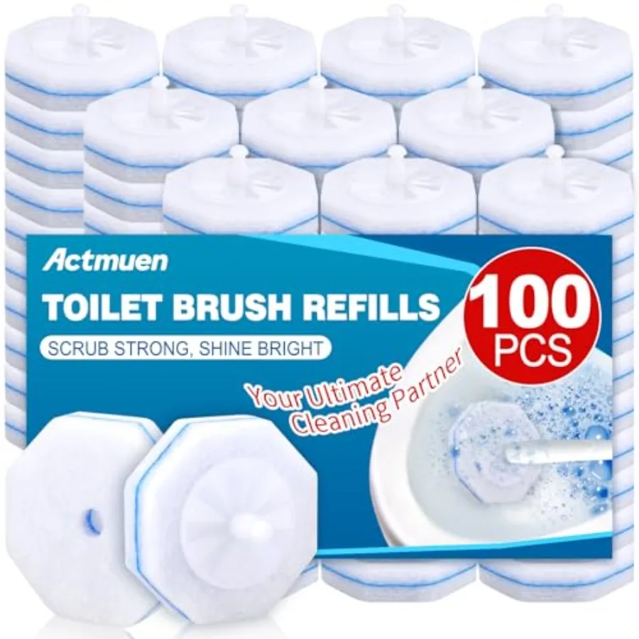 100pcs Disposable Toilet Brush Replacement Head, Bathroom Cleaning, Disposable Bowl Cleaners Compatible with Most Toilet Brushe
100pcs Disposable Toilet Brush Replacement Head, Bathroom Cleaning, Disposable Bowl Cleaners Compatible with Most Toilet Brushe