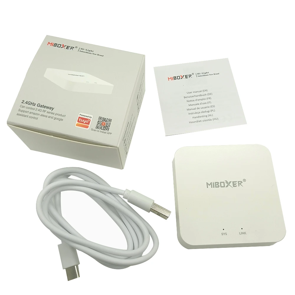 WL-Box2 светодиодный контроллер Wi-Fi умный беспроводной шлюз 2,4 ГГц голосовой Wi-Fi контроллер RGB Tuya для Mi Boxer светодиодная лампа накаливания
WL-Box2 светодиодный контроллер Wi-Fi умный беспроводной шлюз 2,4 ГГц голосовой Wi-Fi контроллер RGB Tuya для Mi Boxer светодиодная лампа накаливания