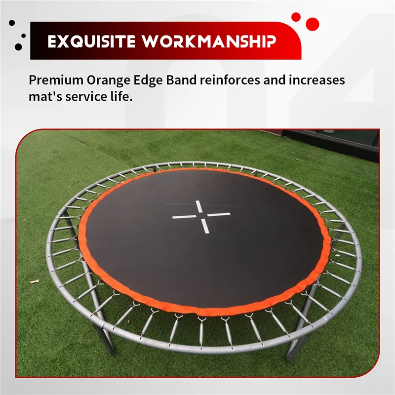 TURE Trampoline Mat, For 8 Ft Frame, With 48 V-Rings, Trampoline Replacement Mat, Reinforce, UV-Resistant, With Spring Hook
TURE Trampoline Mat, For 8 Ft Frame, With 48 V-Rings, Trampoline Replacement Mat, Reinforce, UV-Resistant, With Spring Hook