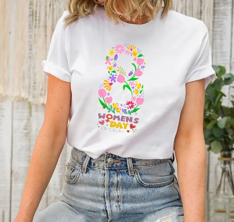 March 8 Shirt International Day Woman Day Flowers Day Strong Woman Feminist Harajuku Short Sleeve Casual Aesthetic Clothes
March 8 Shirt International Day Woman Day Flowers Day Strong Woman Feminist Harajuku Short Sleeve Casual Aesthetic Clothes