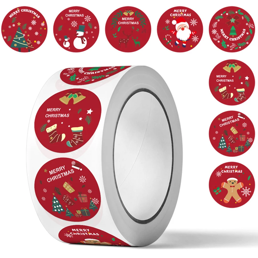 500pcs/roll Merry Christmas Stickers 1 inch Round Christmas Tags Stickers for kids Gift Baking Package Envelope Stationery Decor
500pcs/roll Merry Christmas Stickers 1 inch Round Christmas Tags Stickers for kids Gift Baking Package Envelope Stationery Decor