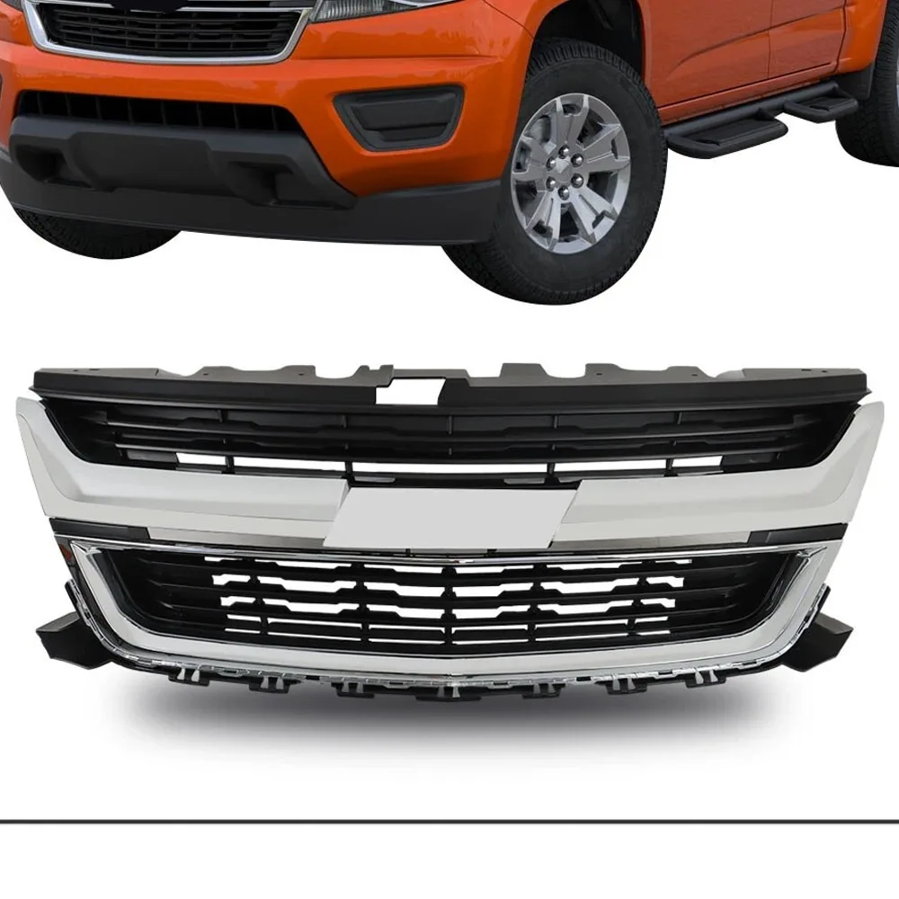 For Chevrolet Colorado Black 2015-2020 Front Bumper Upper Grille W/Chrome Trim
For Chevrolet Colorado Black 2015-2020 Front Bumper Upper Grille W/Chrome Trim