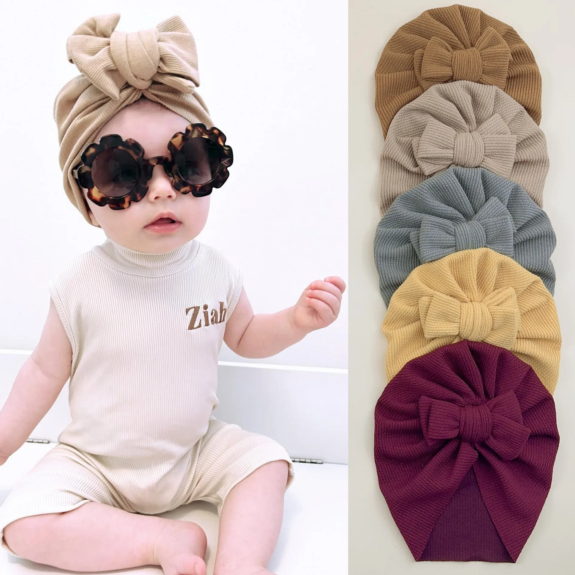 Полосатая шапка с бантом для новорожденных от 0 до 3 лет, детская индийская шапка с бантом, детские хлопковые шапки, детская шапка-тюрбан, однотонная тюбетейка 
Полосатая шапка с бантом для новорожденных от 0 до 3 лет, детская индийская шапка с бантом, детские хлопковые шапки, детская шапка-тюрбан, однотонная тюбетейка