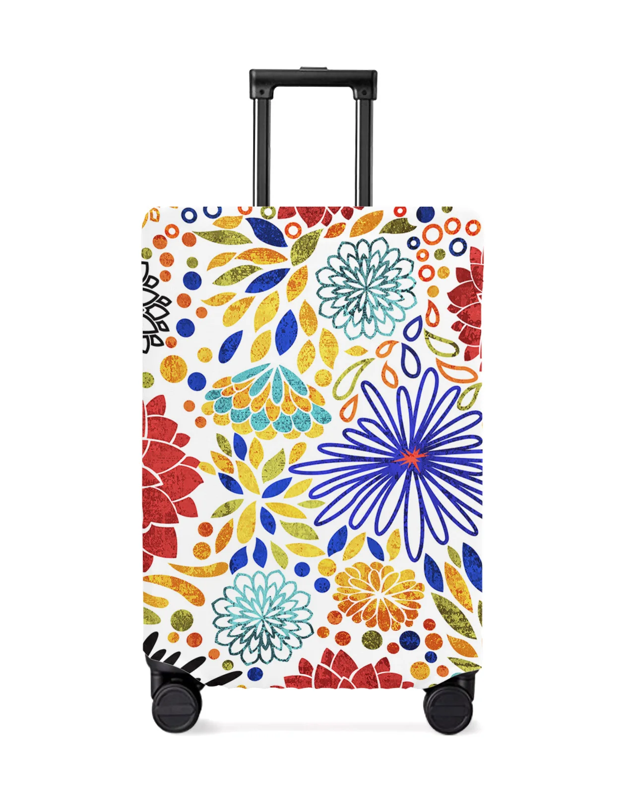 Geometric Colorful Radiant Flowers Luggage Cover Stretch Baggage Protector Dust Cover for 18-32 Inch Travel Suitcase Case
Geometric Colorful Radiant Flowers Luggage Cover Stretch Baggage Protector Dust Cover for 18-32 Inch Travel Suitcase Case