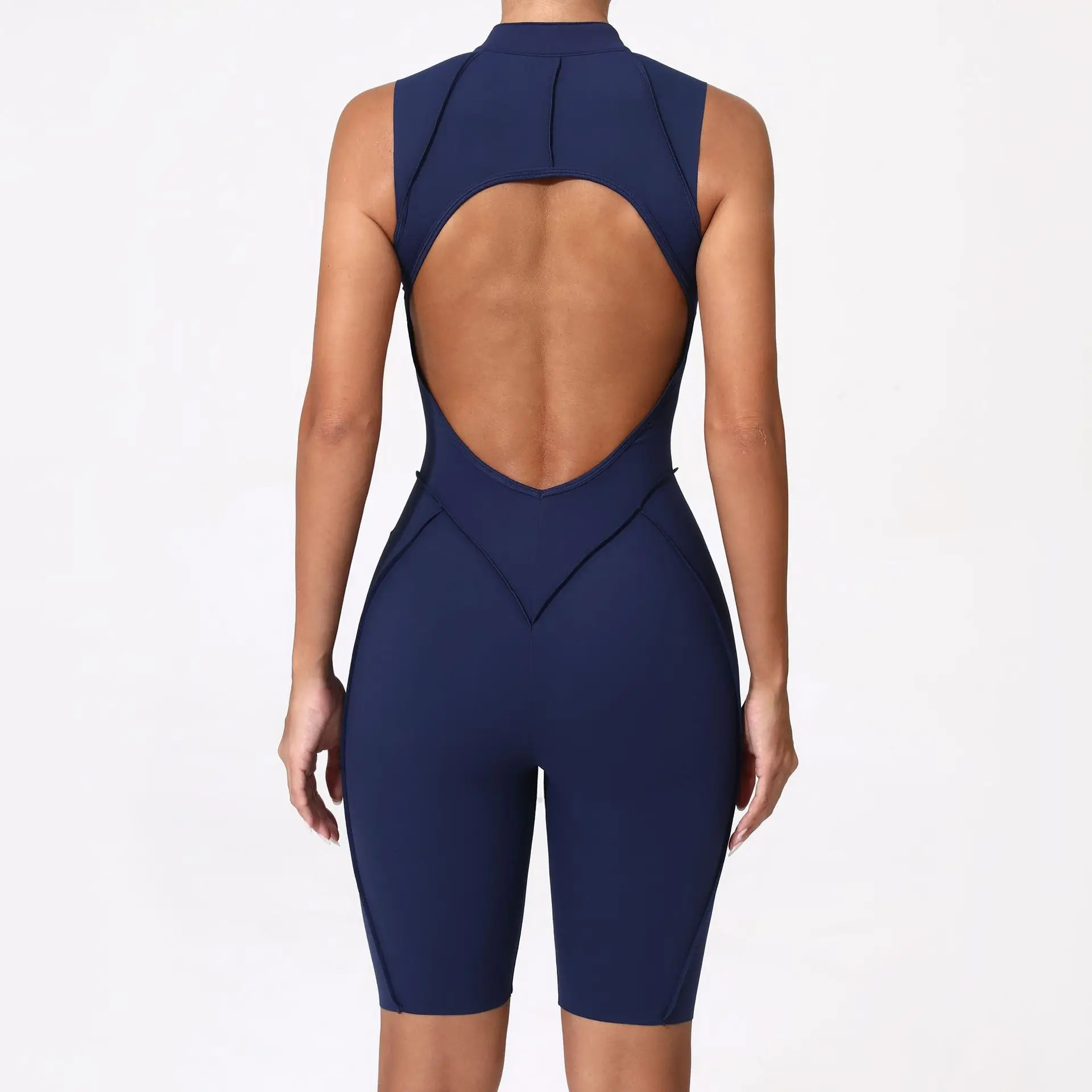 New Seamless Yoga Jumpsuits Sports Fitness Hip-lifting Backless Skinny Zipper One-Piece Workout Clothing Gym Bodysuit for Women
New Seamless Yoga Jumpsuits Sports Fitness Hip-lifting Backless Skinny Zipper One-Piece Workout Clothing Gym Bodysuit for Women
