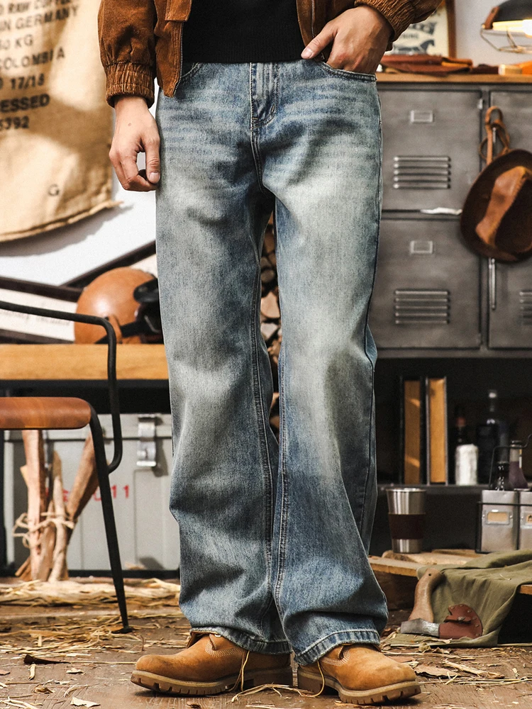 Мужские джинсы с прямыми штанинами в американском стиле ретро, повседневные классические свободные посадки, осенние новые удобные дышащие молодежные модные джинсы
Мужские джинсы с прямыми штанинами в американском стиле ретро, повседневные классические свободные посадки, осенние новые удобные дышащие молодежные модные джинсы