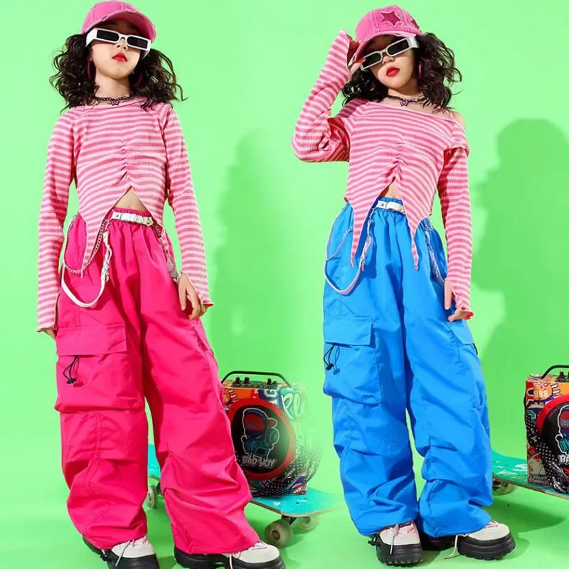 Girls Hip Hop Crop Tank Sweatshirt Cargo Pants Outfits Streetwear Children Street Dance Clothes Set Kids Jazz Showing Costume
Girls Hip Hop Crop Tank Sweatshirt Cargo Pants Outfits Streetwear Children Street Dance Clothes Set Kids Jazz Showing Costume