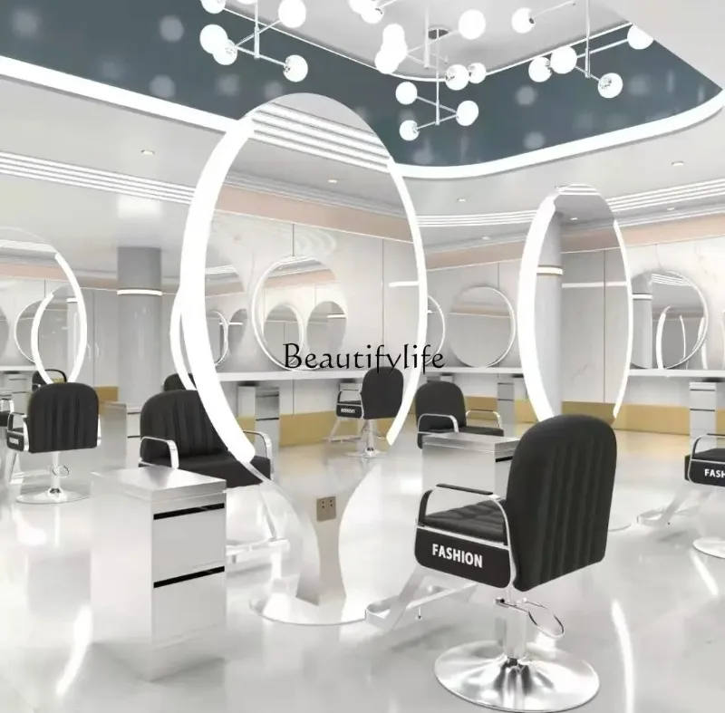 FG17Barber Shop for Hair Salon Floor Mirror Hot Dyeing Area Mirror Double-Sided with Light
FG17Barber Shop for Hair Salon Floor Mirror Hot Dyeing Area Mirror Double-Sided with Light