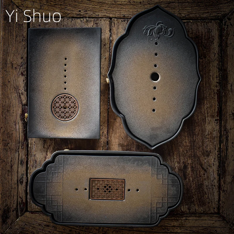 Kiln Change Gold Dry Bubble Tea Tray Water Storage Zen Japanese Simple Ceramic Tea Tray Minimalist Draining Tea Table Tray
Kiln Change Gold Dry Bubble Tea Tray Water Storage Zen Japanese Simple Ceramic Tea Tray Minimalist Draining Tea Table Tray