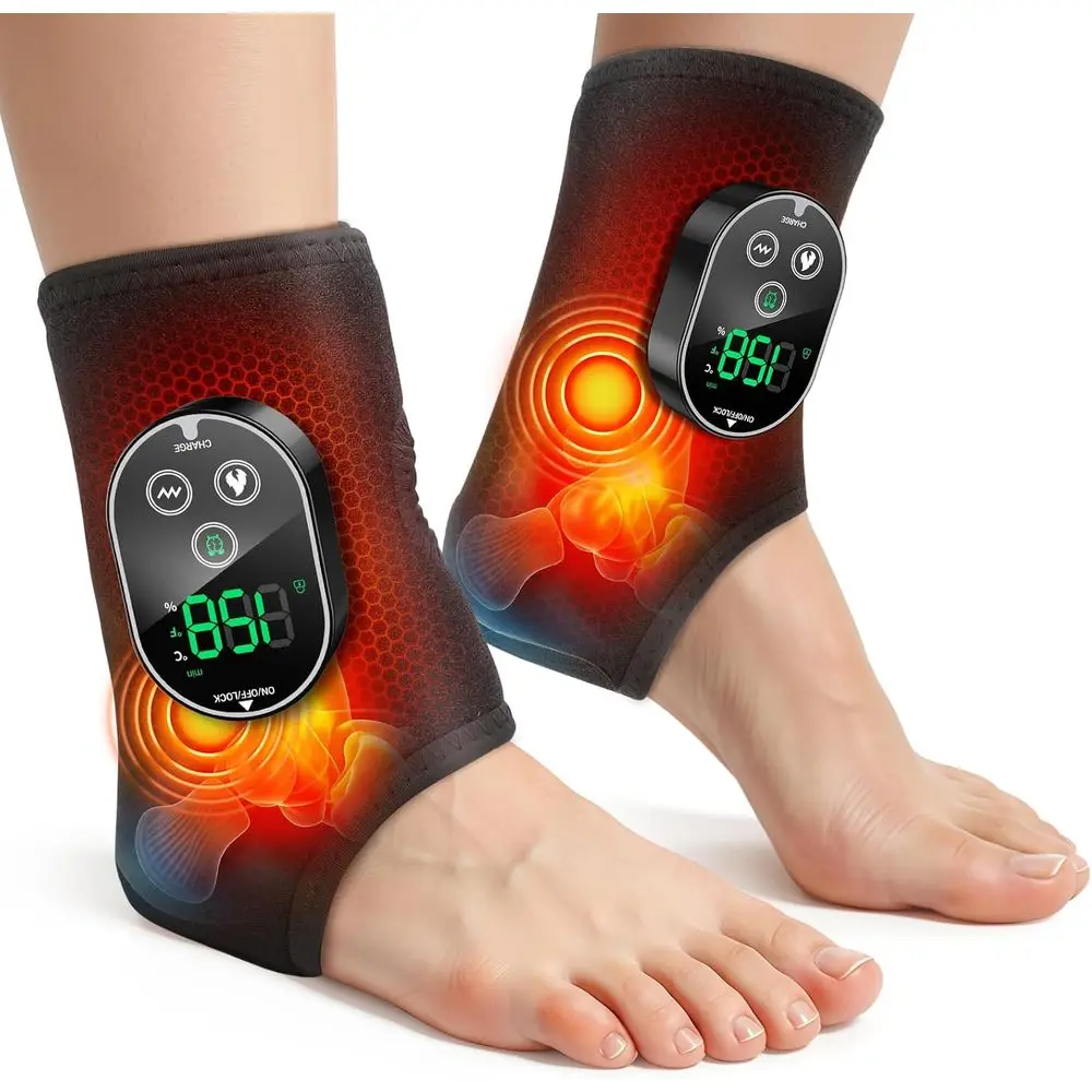Dual Ankle Massagers and Pain Relief Devices with Heating for Arthritis Comfort, Black
Dual Ankle Massagers and Pain Relief Devices with Heating for Arthritis Comfort, Black