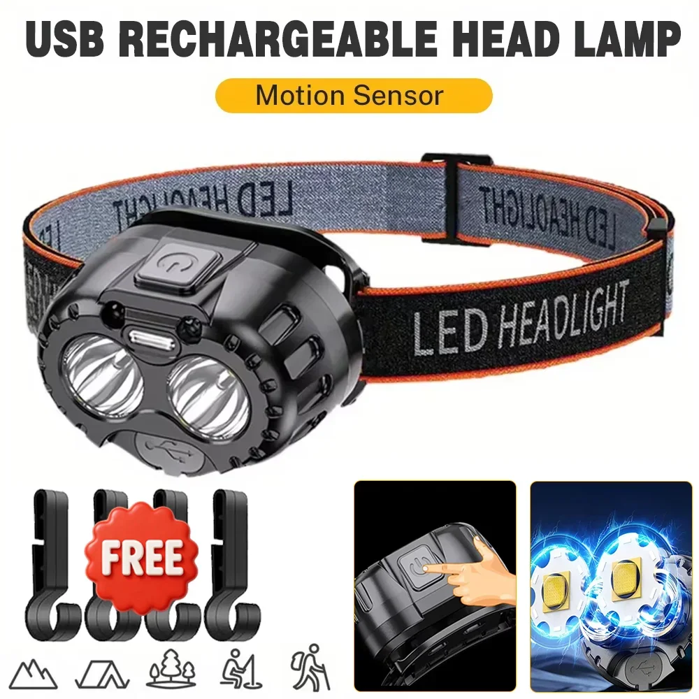Super Bright LED Headlamp USB Rechargeable Lamp IPX4 Waterproof Emergency Head Flashlight Outdoor Fishing Camping Hiking Lantern
Super Bright LED Headlamp USB Rechargeable Lamp IPX4 Waterproof Emergency Head Flashlight Outdoor Fishing Camping Hiking Lantern