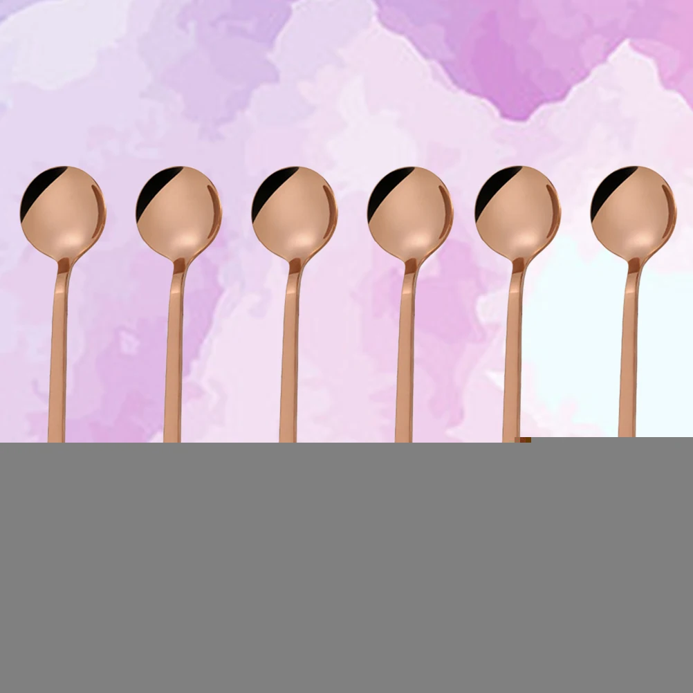 6 Pcs Coffee Spoon Set Mini Teaspoon Round Scoops Stirring Teaspoon Polished Stainless Steel Spoon Kitchen Bar
6 Pcs Coffee Spoon Set Mini Teaspoon Round Scoops Stirring Teaspoon Polished Stainless Steel Spoon Kitchen Bar