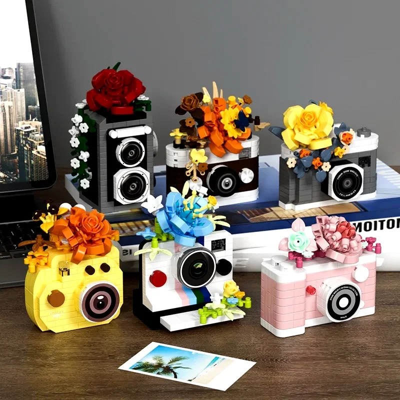 SLR Camera Mirror Flower Model Building Block Set - Creative Trendy Ornament Educational Toy for Children Gift
SLR Camera Mirror Flower Model Building Block Set - Creative Trendy Ornament Educational Toy for Children Gift