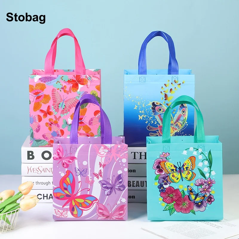 StoBag 8/20pcs Non-woven Gift Tote Bags Butterfly Handbag Fabric Packaging Kids Waterproof Storage Reusable Pouch Birthday Party
StoBag 8/20pcs Non-woven Gift Tote Bags Butterfly Handbag Fabric Packaging Kids Waterproof Storage Reusable Pouch Birthday Party