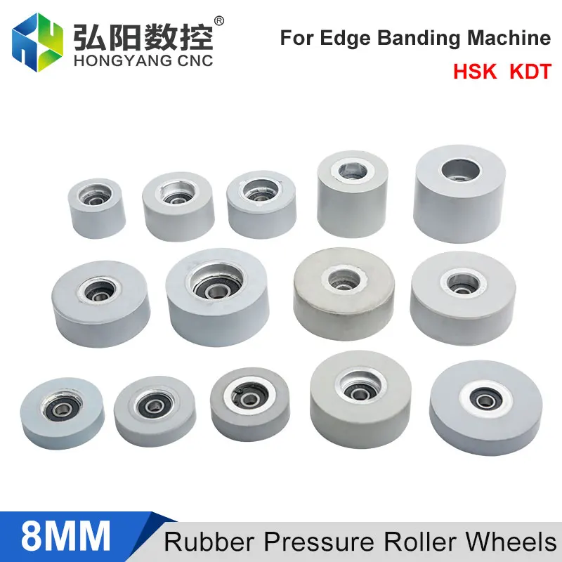 Woodworking Machine Conveyor Roller With Bearing Smooth Rubber Press Wheel Is Suitable For KDT HSK NANXING Edge Sealing Machine
Woodworking Machine Conveyor Roller With Bearing Smooth Rubber Press Wheel Is Suitable For KDT HSK NANXING Edge Sealing Machine