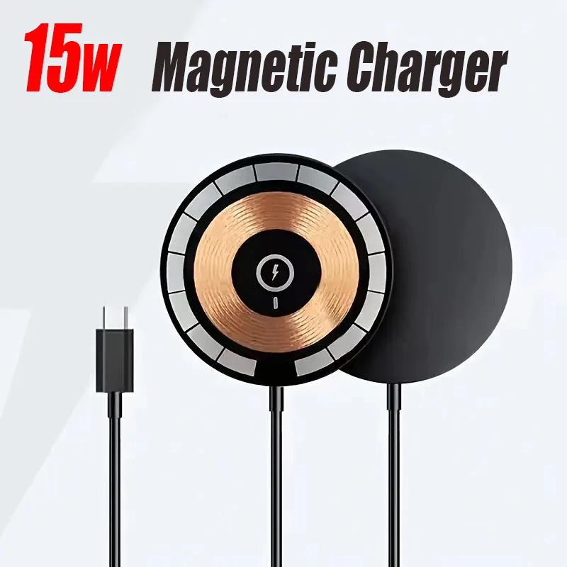 Быстрое магнитное беспроводное зарядное устройство 15 Вт, совместимое с MagSafe для iPhone 15, 14, 13, 12 Pro Max Mini Plus, зарядная панель
Быстрое магнитное беспроводное зарядное устройство 15 Вт, совместимое с MagSafe для iPhone 15, 14, 13, 12 Pro Max Mini Plus, зарядная панель