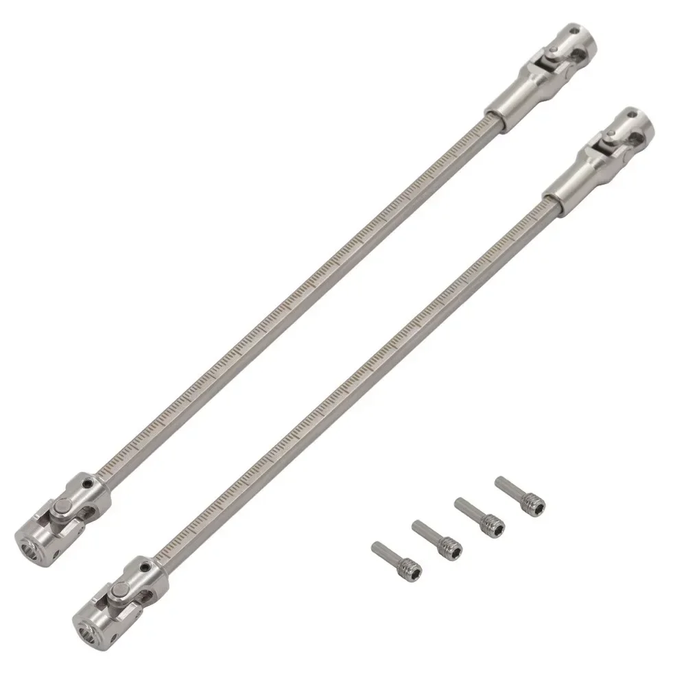 Stainless Steel DIY Cut Length Driveshaft Universal Joint Drive Shaft For 1/10 LCG RC Crawler SCX10 I II III TRX4 Capra Upgrades
Stainless Steel DIY Cut Length Driveshaft Universal Joint Drive Shaft For 1/10 LCG RC Crawler SCX10 I II III TRX4 Capra Upgrades