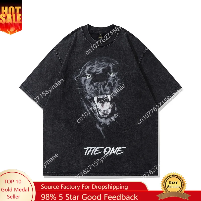 Gothic T Shirt Men Women Leopard Anime Print Oversized Summer Short Sleeve T shirt Harajuku Fashion Streetwear Hip Hop T shirt
Gothic T Shirt Men Women Leopard Anime Print Oversized Summer Short Sleeve T shirt Harajuku Fashion Streetwear Hip Hop T shirt