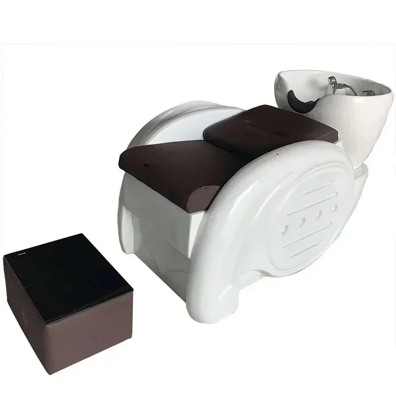 Factory Direct Sales Barber Shop Shampoo Chair New High-End Half Lying Salon Special Simple Flushing Bed for Hair Salon
Factory Direct Sales Barber Shop Shampoo Chair New High-End Half Lying Salon Special Simple Flushing Bed for Hair Salon